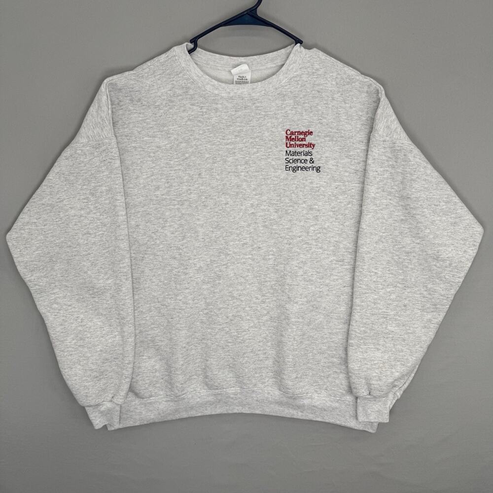 Vintage Carnegie Mellon University Sweatshirt Gray Size XL Hanes EcoSmart